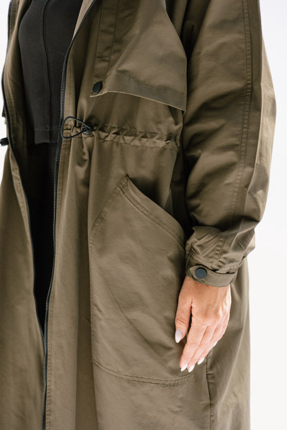 Heavy Waterproof Jacket in Olive