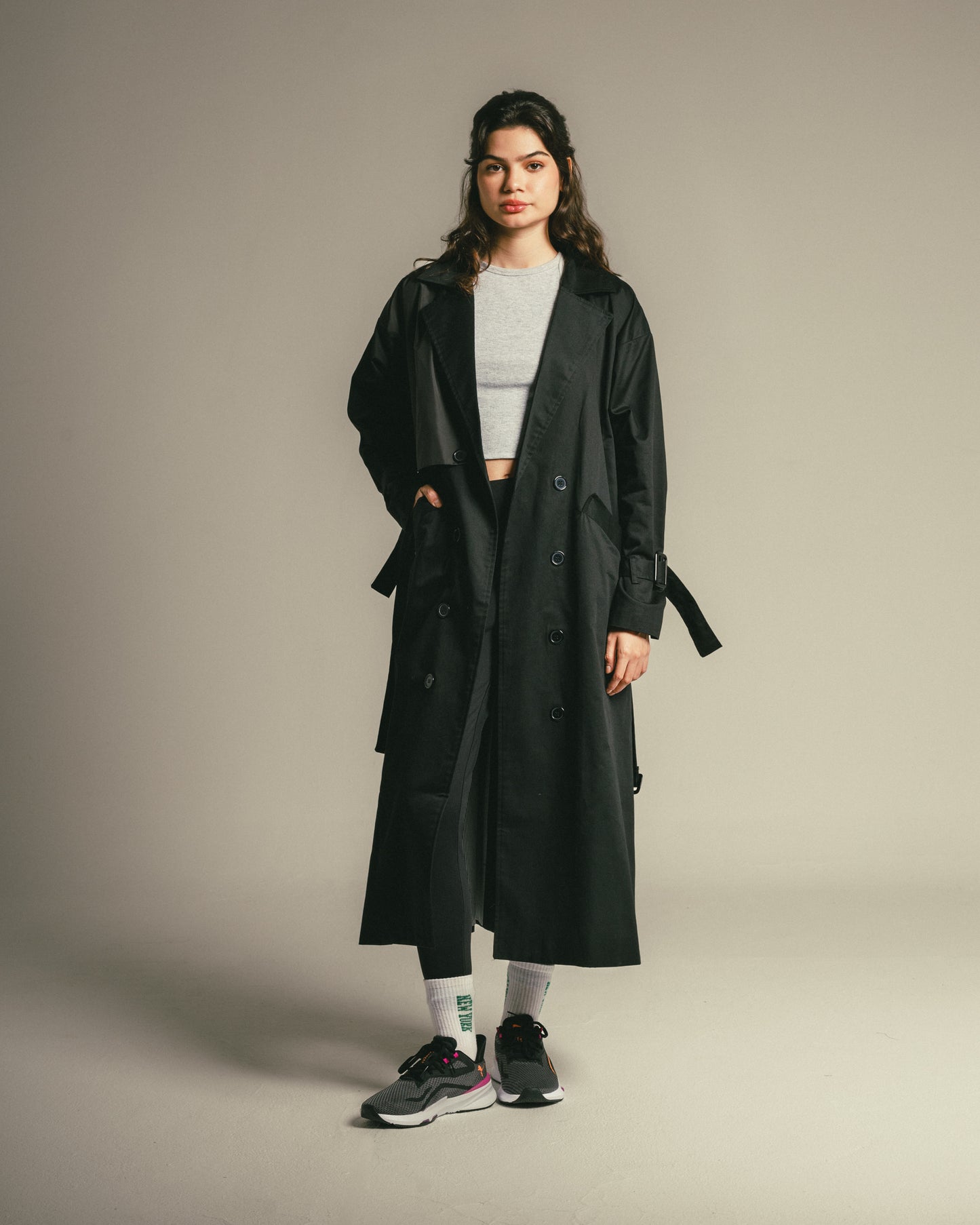 Trinity Trench Coat in Black