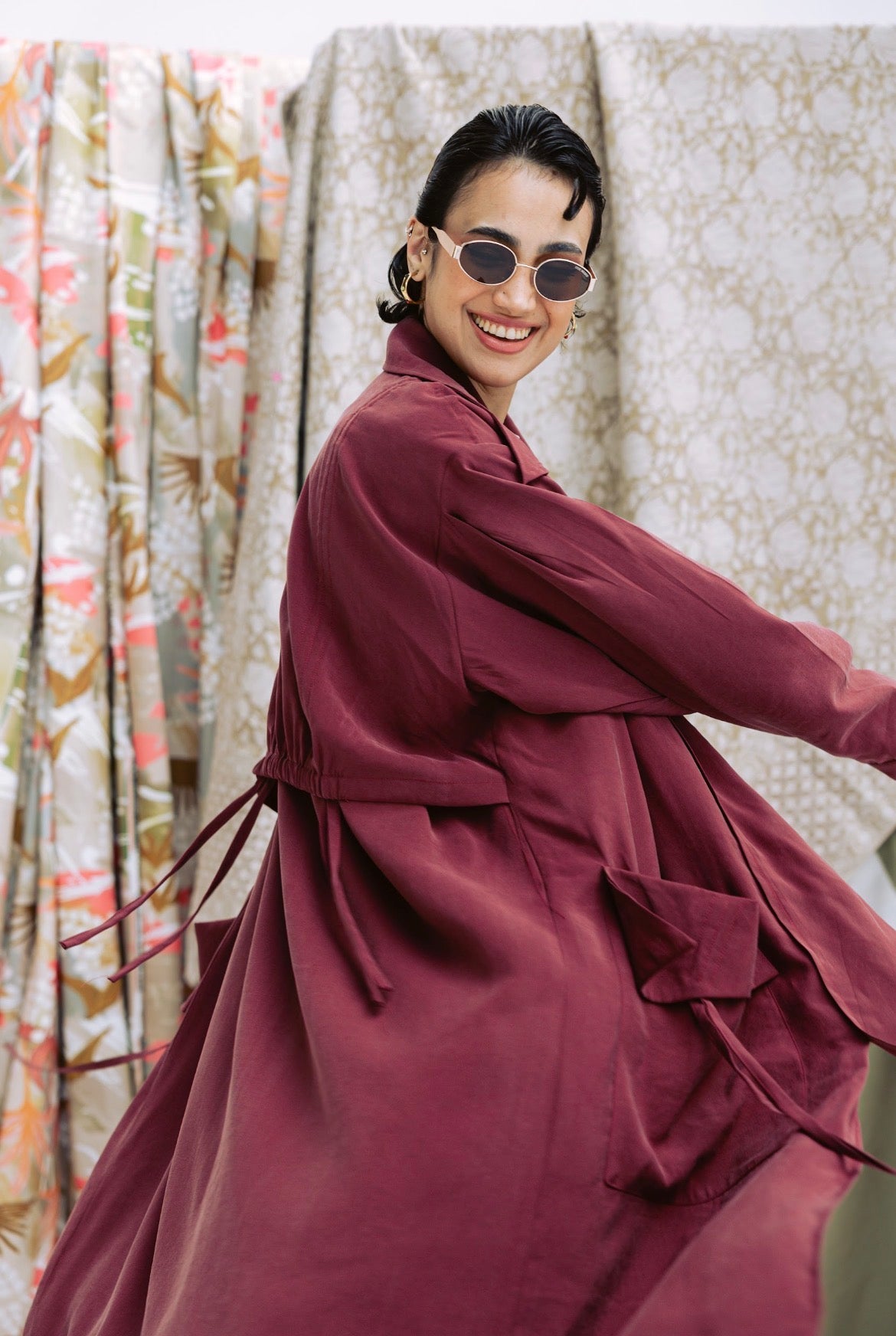 Ziyana Jacket in Burgundy