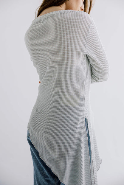 The Flow Top in Light Grey