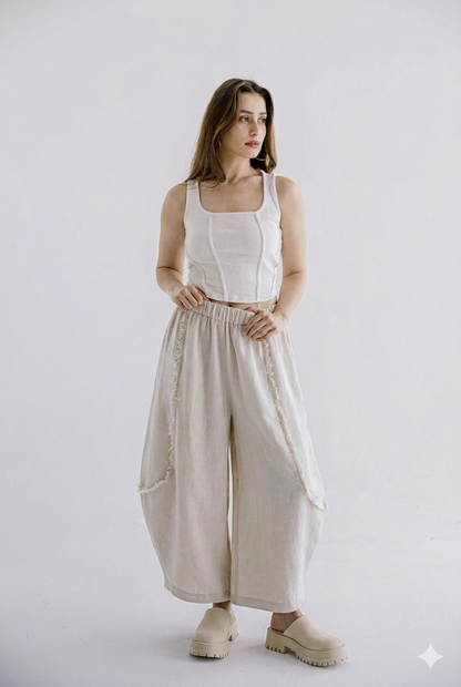 The Drift Pants in Beige