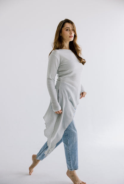 The Flow Top in Light Grey