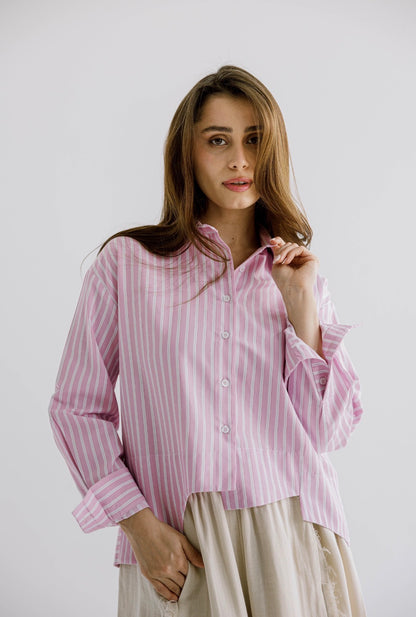 The Offset Shirt in Pink