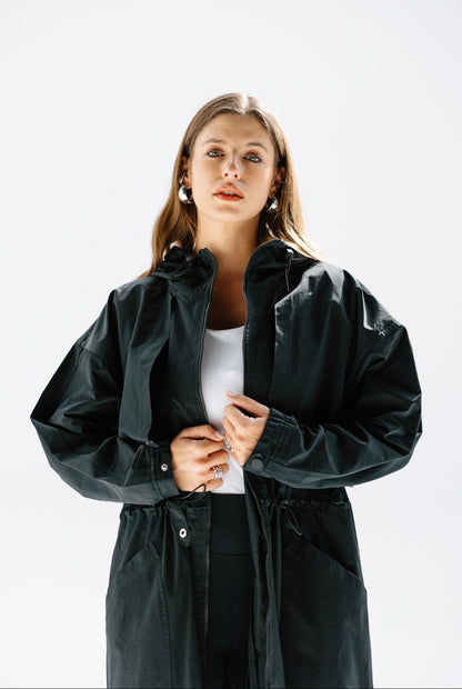 Heavy Waterproof Jacket in Black