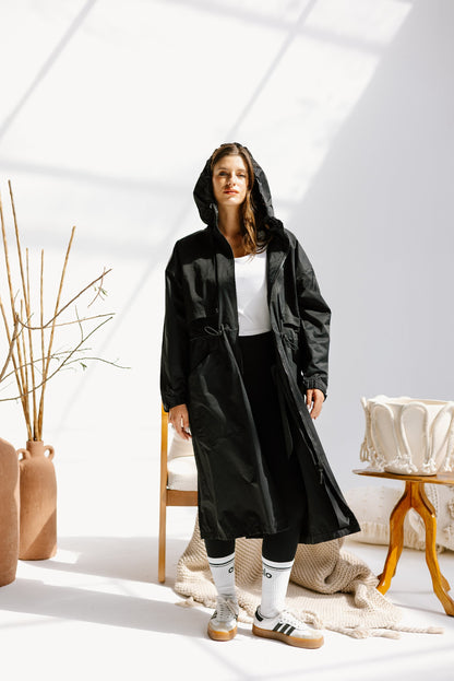 Heavy Waterproof Jacket in Black