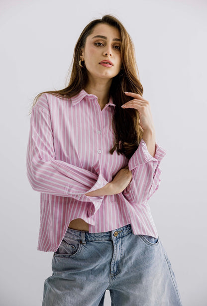 The Offset Shirt in Pink