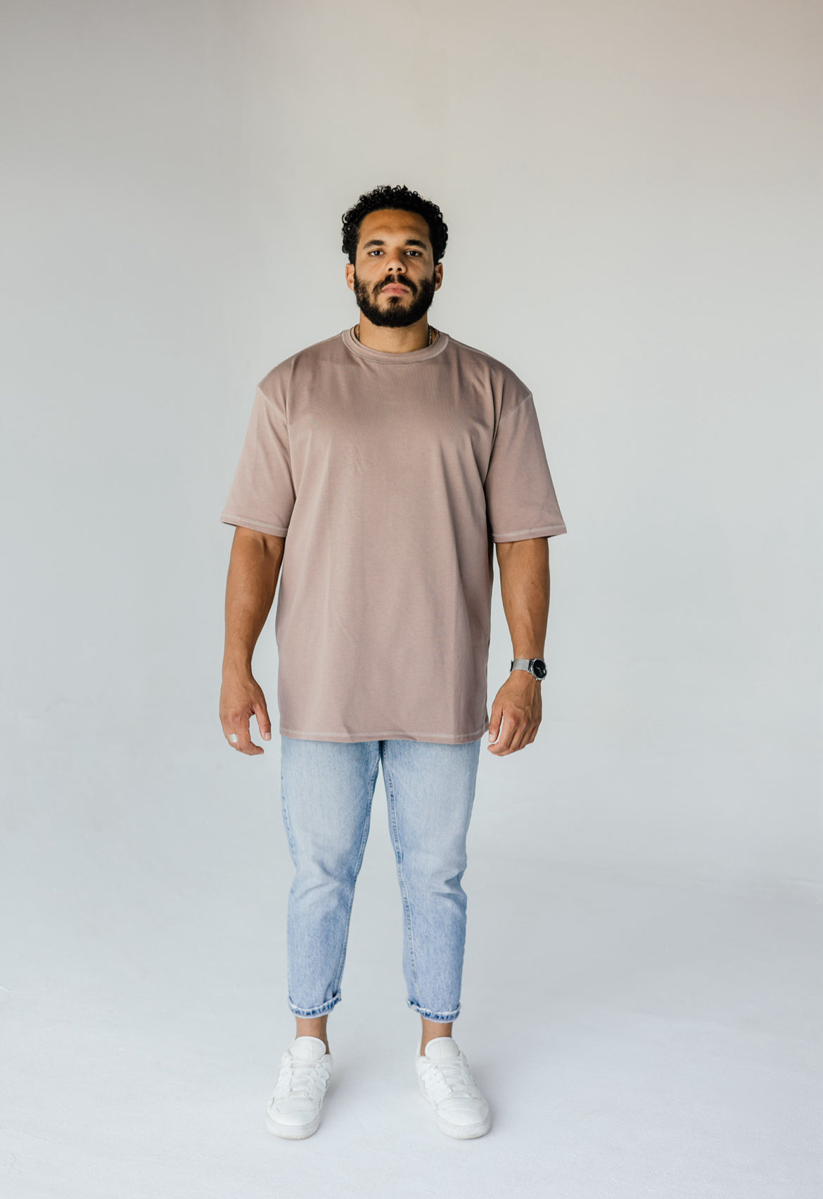 Double Collar T-shirt - Mocha