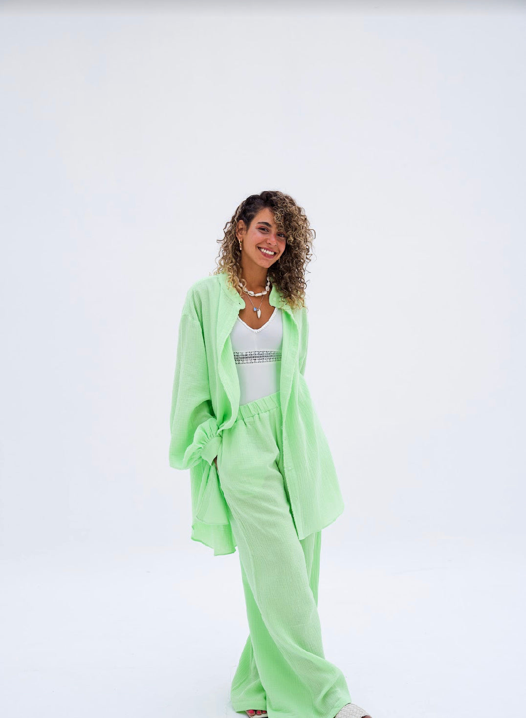 Muslin Set - Lime Green