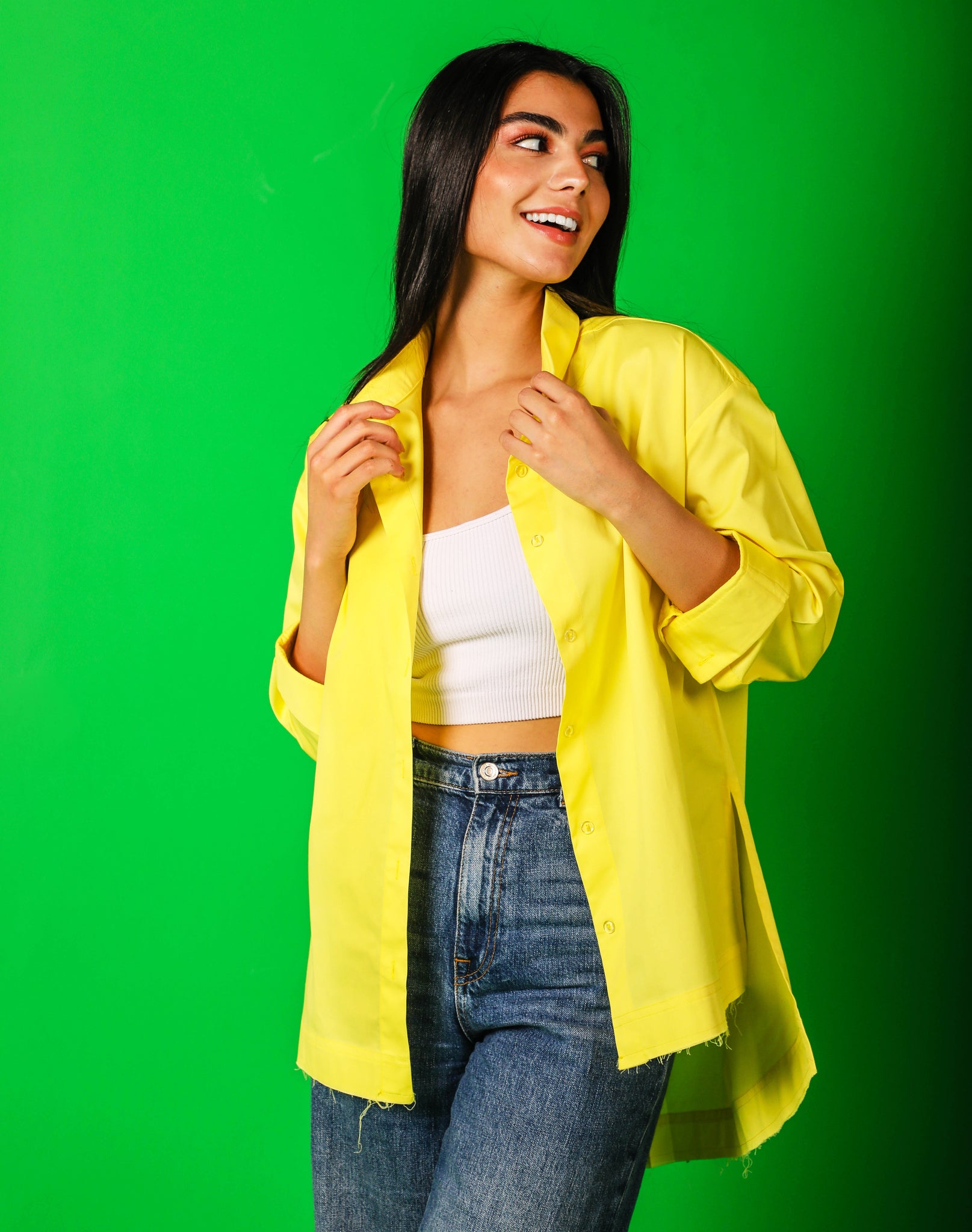 Poplin Shirt In Yellow – Lukdesigns