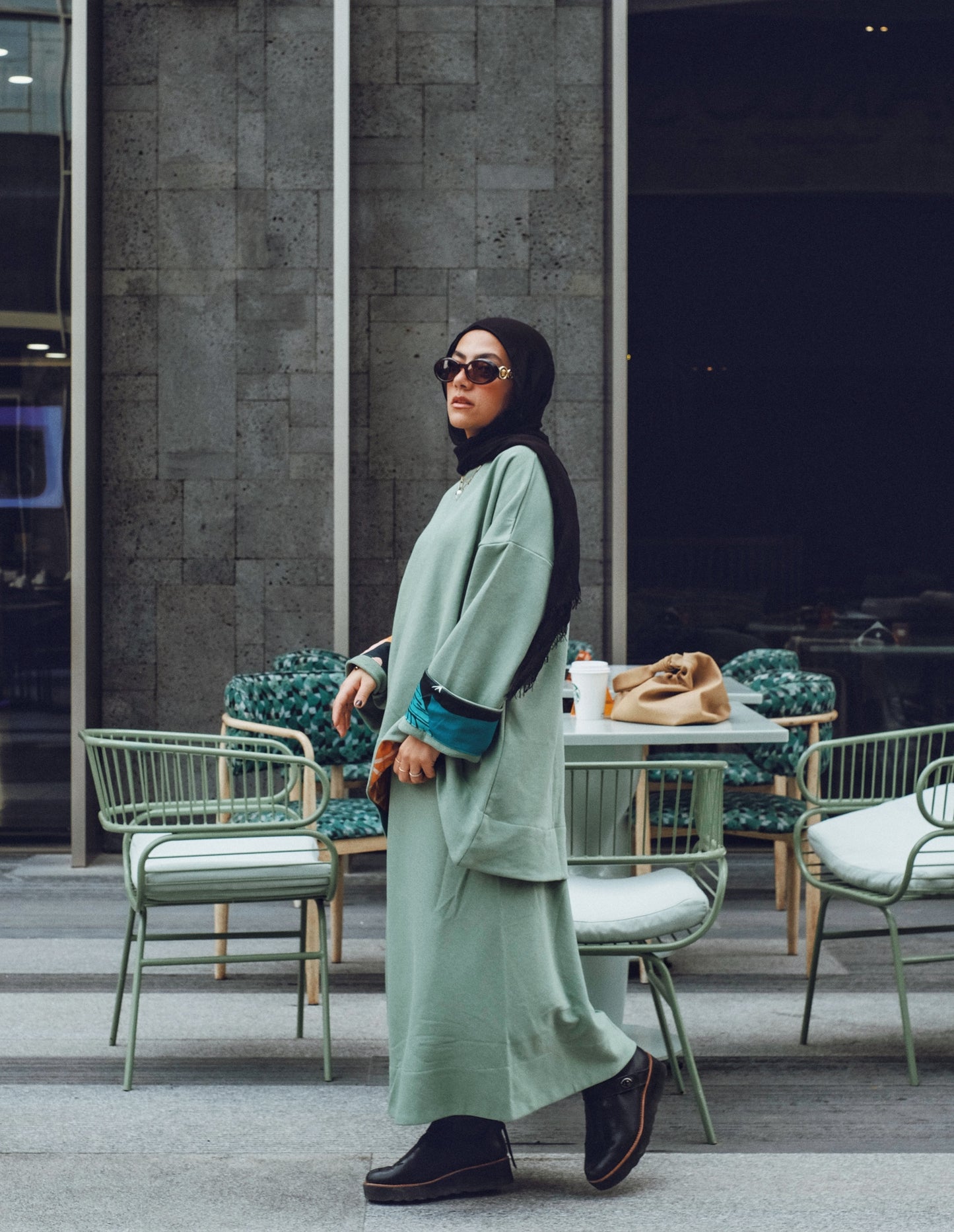 Cotton Set Patterned Twist - Mint