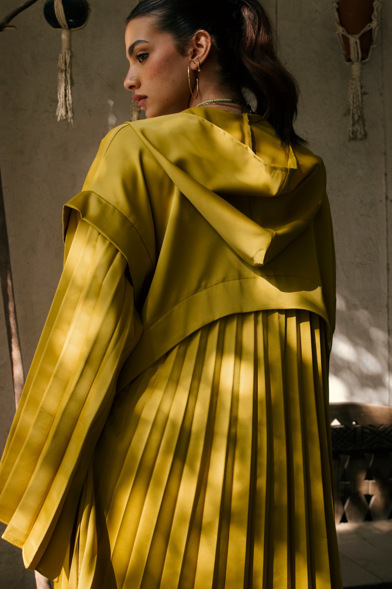 The Ingrained Kimono in Mustard